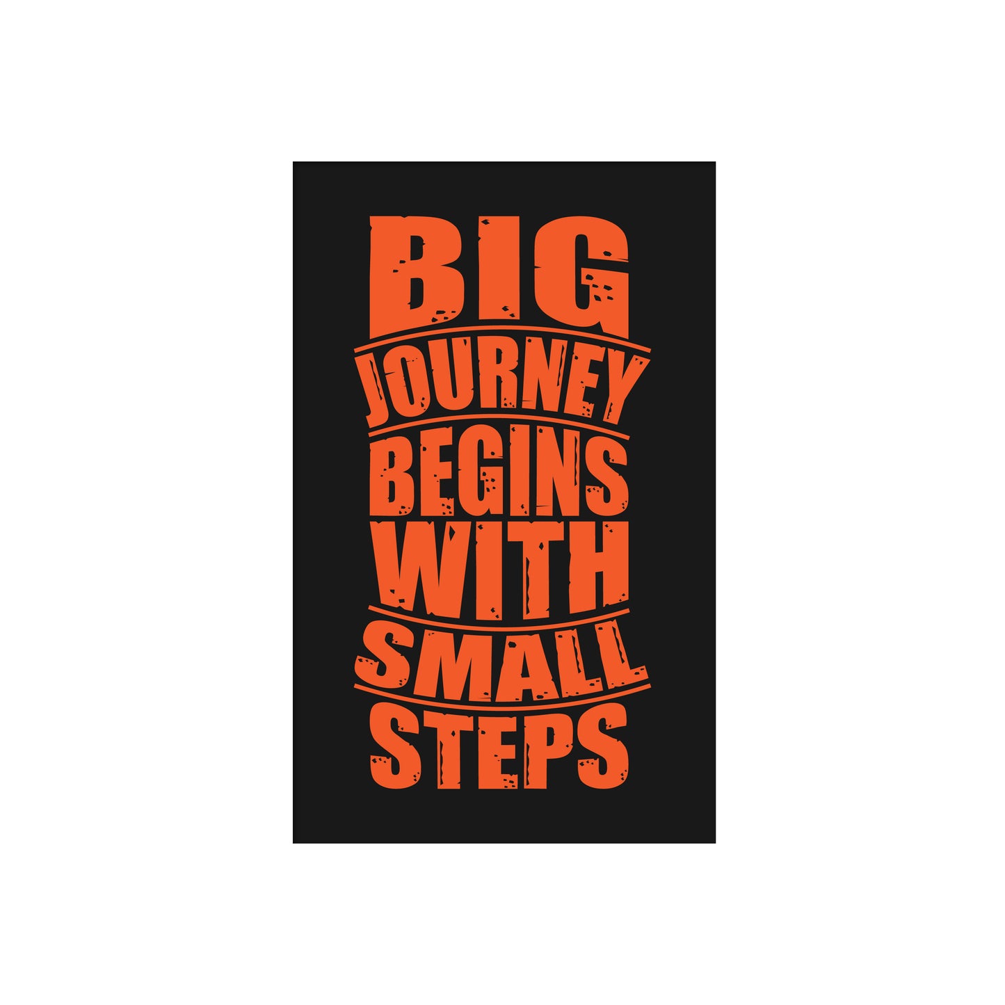 big-journey-begins-with-small-steps-Luxurious-Motivational & Typography| 3D Textured Wall Art | UV Printed Embossed Canvas Wall Frame for Office,Meditation Space