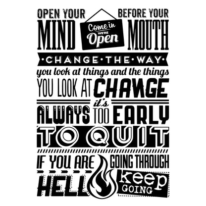 change the way-Luxurious-Motivational & Typography| 3D Textured Wall Art | UV Printed Embossed Canvas Wall Frame for Office,Meditation Space