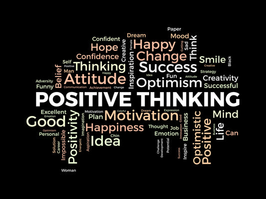 positive_thinking-Luxurious-Motivational & Typography| 3D Textured Wall Art | UV Printed Embossed Canvas Wall Frame for Office,Meditation Space