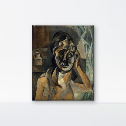 Pablo_Picasso_Woman-Luxurious-Modern Art & Abstract| 3D Textured Wall Art | UV Printed Embossed Canvas Wall Frame for Office,Meditation Space