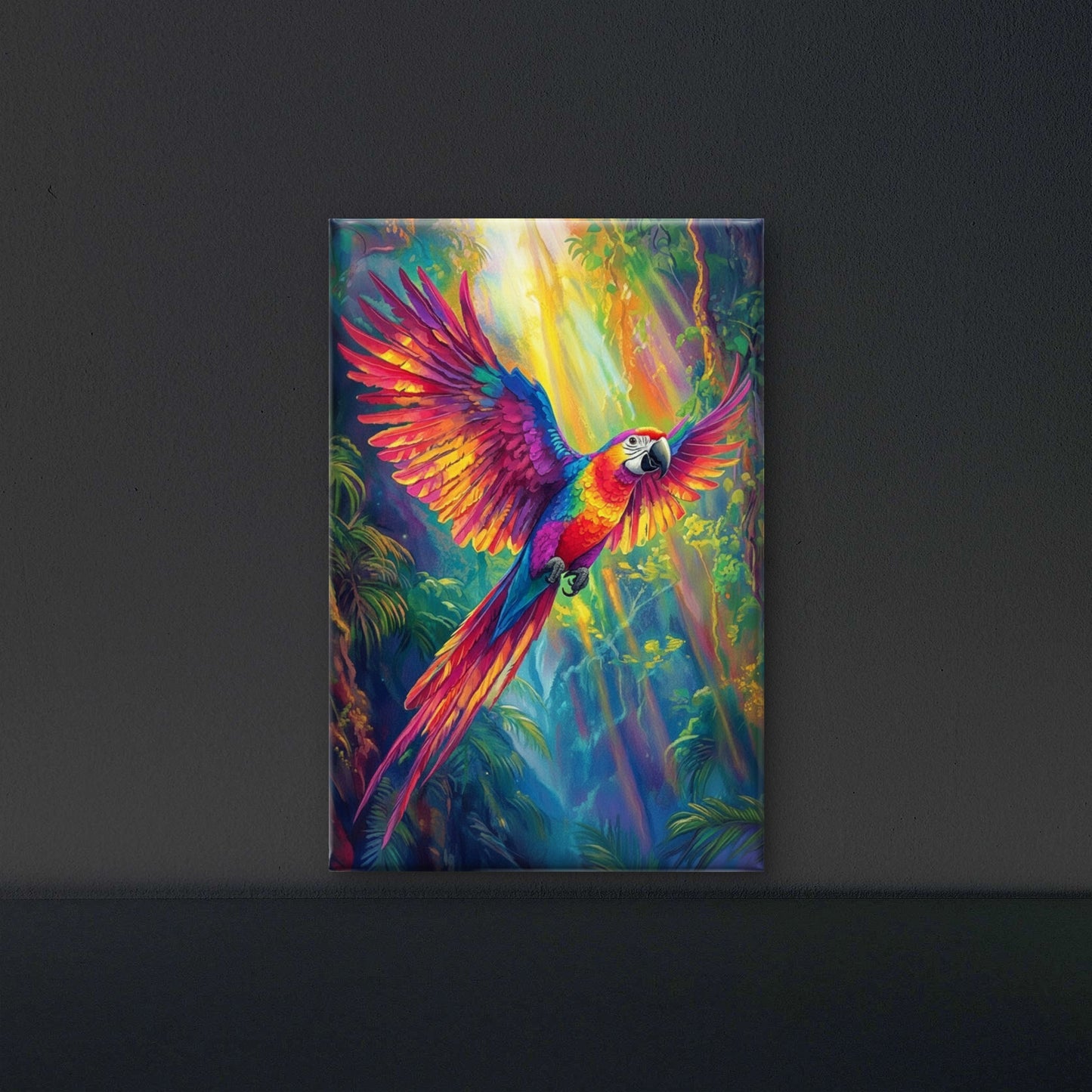 Prismatic Flight-Luxurious-Wildlife & Animals-3D Textured Wall Art | UV Embossed Canvas Wall Frame for Home decor