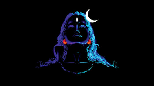 Shiva-Luxurious-Spiritual & Mindful 3D Textured Wall Art | UV Printed Embossed Canvas Wall Frame for Prayer room ,Meditation Space