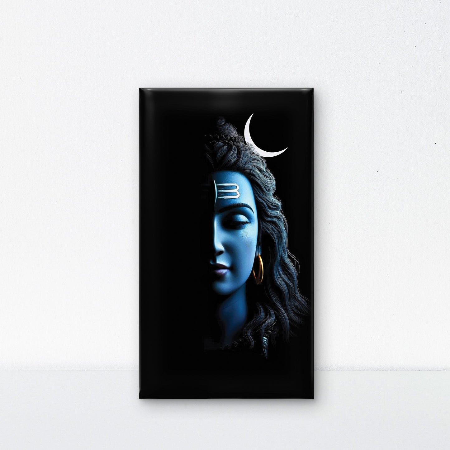 Shivaa-Luxurious-Spiritual & Mindful 3D Textured Wall Art | UV Printed Embossed Canvas Wall Frame for Prayer room ,Meditation Space