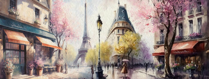 Spring in Paris-Luxurious-Nature and landscape | 3D Textured Wall Art | UV Printed Embossed Canvas Wall Frame for Home Decor,Living Room-Luxurious-Nature and landscape | 3D Textured Wall Art | UV Printed Embossed Canvas Wall Frame for Home Decor,office