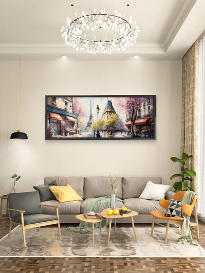 Spring in Paris-Luxurious-Nature and landscape | 3D Textured Wall Art | UV Printed Embossed Canvas Wall Frame for Home Decor,Living Room-Luxurious-Nature and landscape | 3D Textured Wall Art | UV Printed Embossed Canvas Wall Frame for Home Decor,office
