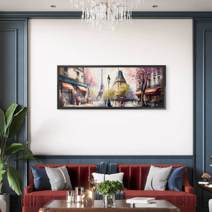 Spring in Paris-Luxurious-Nature and landscape | 3D Textured Wall Art | UV Printed Embossed Canvas Wall Frame for Home Decor,Living Room-Luxurious-Nature and landscape | 3D Textured Wall Art | UV Printed Embossed Canvas Wall Frame for Home Decor,office