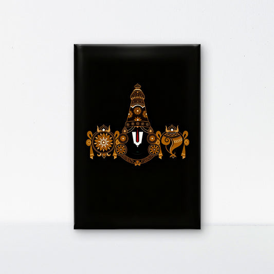 Sri Venkateswara Vaibhavam-Luxurious-Spiritual & Mindful 3D Textured Wall Art | UV Printed Embossed Canvas Wall Frame for Prayer room ,Meditation Space
