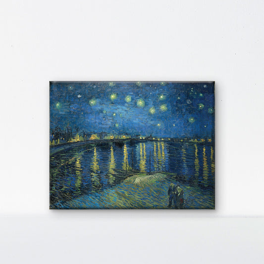 Starry_Night_Over_the_Rhone-Luxurious-Nature and landscape | 3D Textured Wall Art | UV Printed Embossed Canvas Wall Frame for Home Decor,Living Room