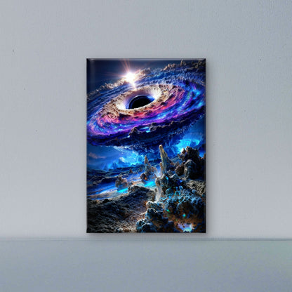 The Eye of the Celestial Storm-Premium-Cosmic & Fantasy-3D Textured Wall Art | UV Embossed Canvas Wall Frame for Kids room and living room