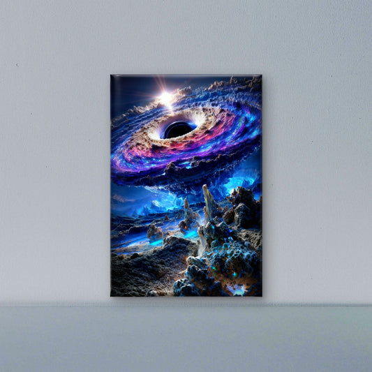 The Eye of the Celestial Storm-Premium-Cosmic & Fantasy-3D Textured Wall Art | UV Embossed Canvas Wall Frame for Kids room and living room