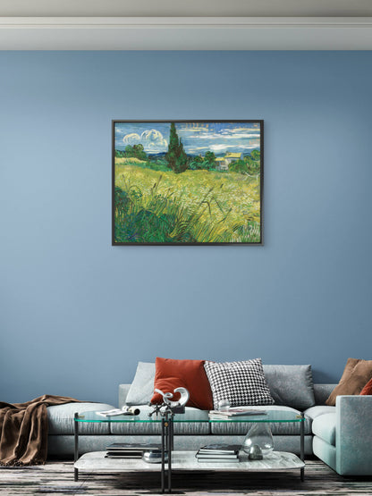 Vincent_van_Green_field-Luxurious-Nature and landscape | 3D Textured Wall Art | UV Printed Embossed Canvas Wall Frame for Home Decor,Living Room