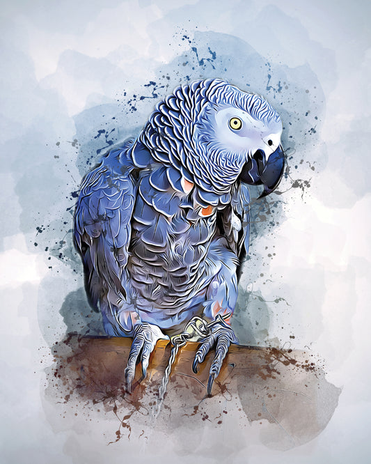 Cockatoo illustration vector-Luxurious-Wildlife & Animals-3D Textured Wall Art | UV Embossed Canvas Wall Frame for Home decor