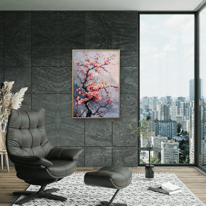 Whispers of Spring-Flowers-Luxury-Floral & Botanical-3D Textured Wall Art | UV Embossed Canvas Wall Frame for home decor and office