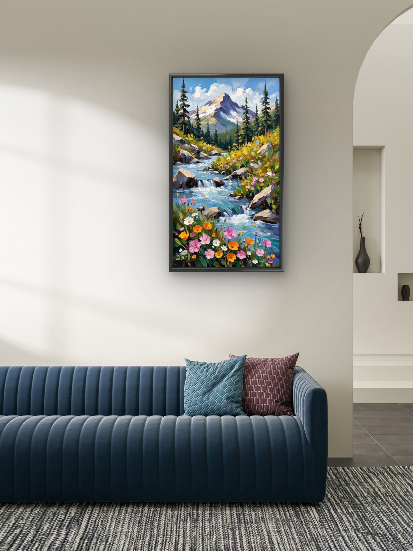 Whispers of the High Country Luxurious-Nature & Landscapes -3D Textured Wall Art | UV Embossed Canvas Wall Frame for Home decor