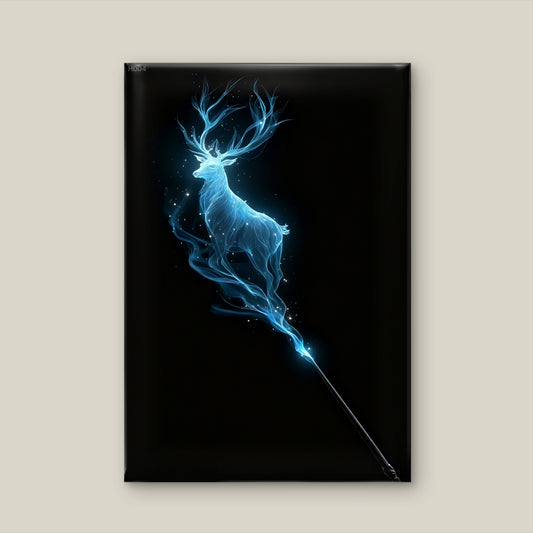 Glowing Deer-Luxury-Kids & Whimsical-3D Textured Wall Art | UV Embossed Canvas Wall Frame for Kids room