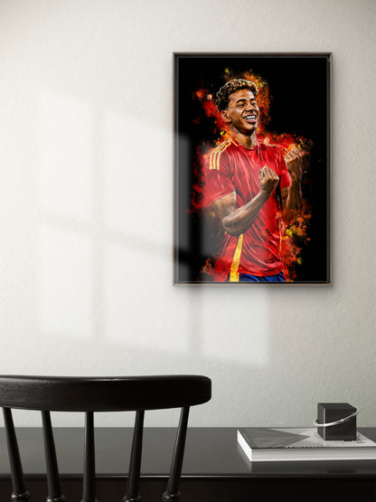Lamine Yama-Luxurious-Lifestyle & Hobbies 3D Textured Wall Art | UV Printed Embossed Canvas Wall Frame for Home Decor,living Room