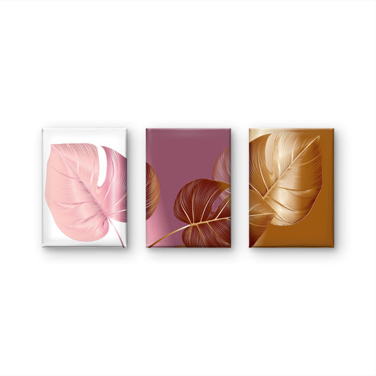 Set of 3 canvases-luxury-3D Textured Wall Art | UV Embossed Canvas Wall Frame for Home decor
