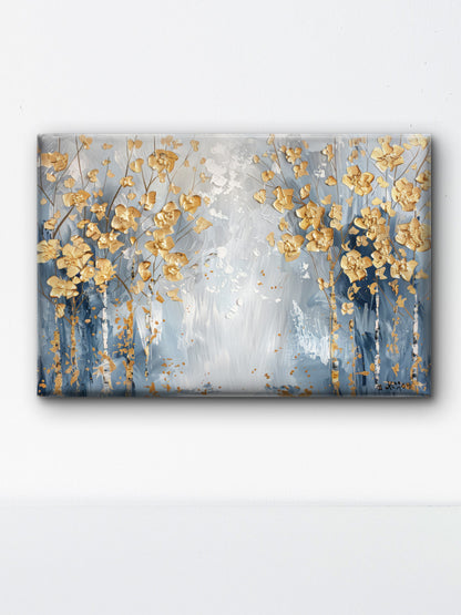 modern-abstract-FLower-Luxury-Floral & Botanical-3D Textured Wall Art | UV Embossed Canvas Wall Frame for Living room and bed room
