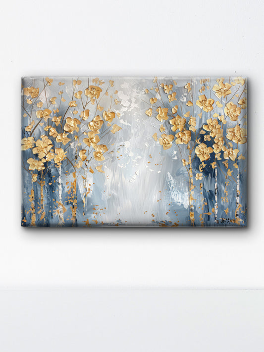 modern-abstract-FLower-Luxury-Floral & Botanical-3D Textured Wall Art | UV Embossed Canvas Wall Frame for Living room and bed room