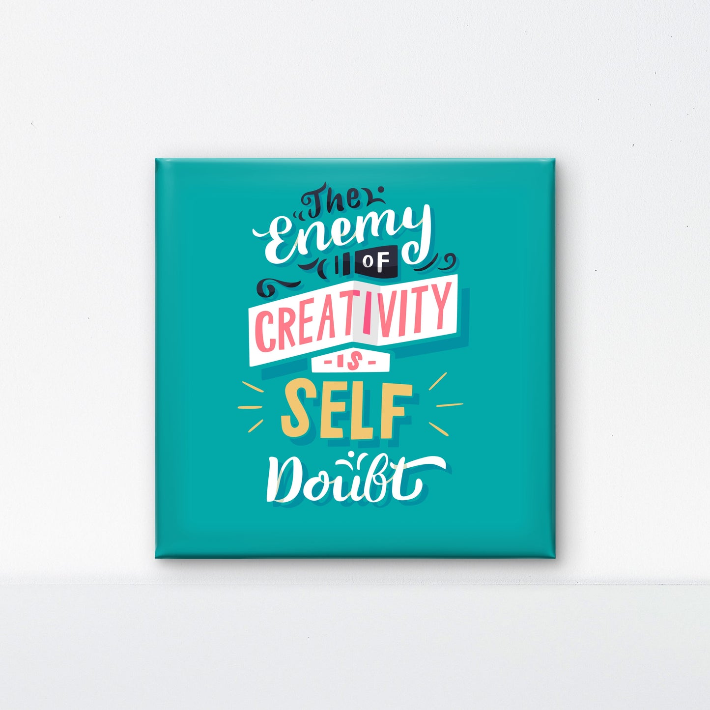 creativity quote inspirational-Luxurious-Motivational & Typography| 3D Textured Wall Art | UV Printed Embossed Canvas Wall Frame for Home Decor,Living Room