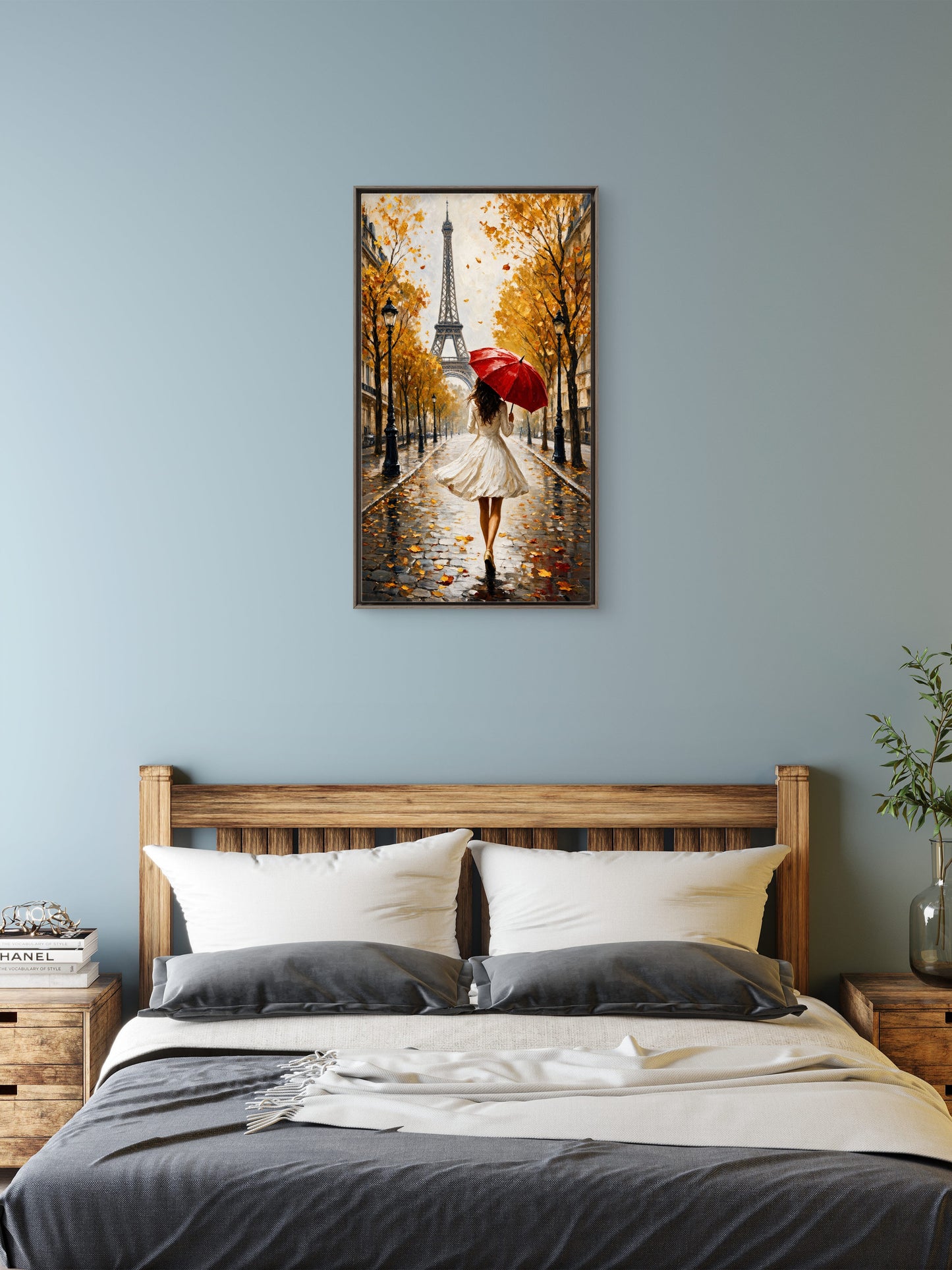 Autumn in Paris-Love & Togetherness -3D Textured Wall Art | UV Embossed Canvas Wall Frame for Home decor (Copy) (Copy)