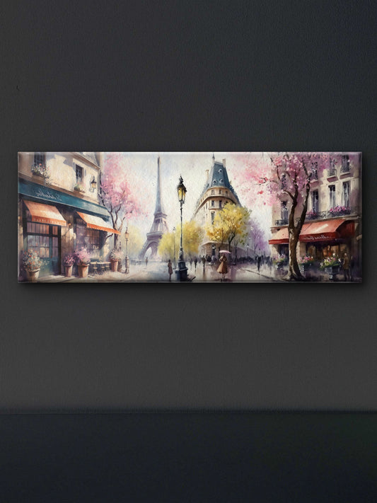 Spring in Paris-Luxurious-Nature and landscape | 3D Textured Wall Art | UV Printed Embossed Canvas Wall Frame for Home Decor,Living Room-Luxurious-Nature and landscape | 3D Textured Wall Art | UV Printed Embossed Canvas Wall Frame for Home Decor,office