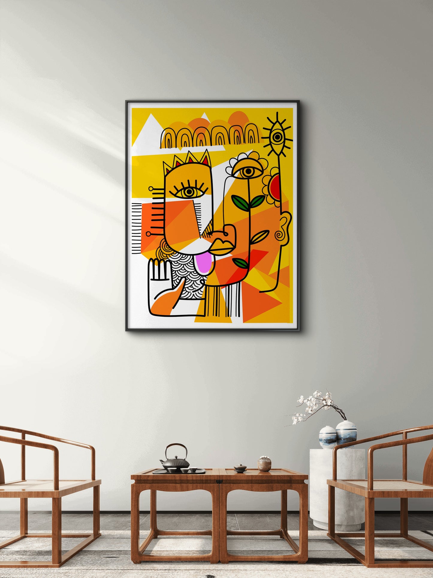 Vivid Archetypes-Luxurious-Modern Art & Abstract| 3D Textured Wall Art | UV Printed Embossed Canvas Wall Frame for Office,Meditation Space