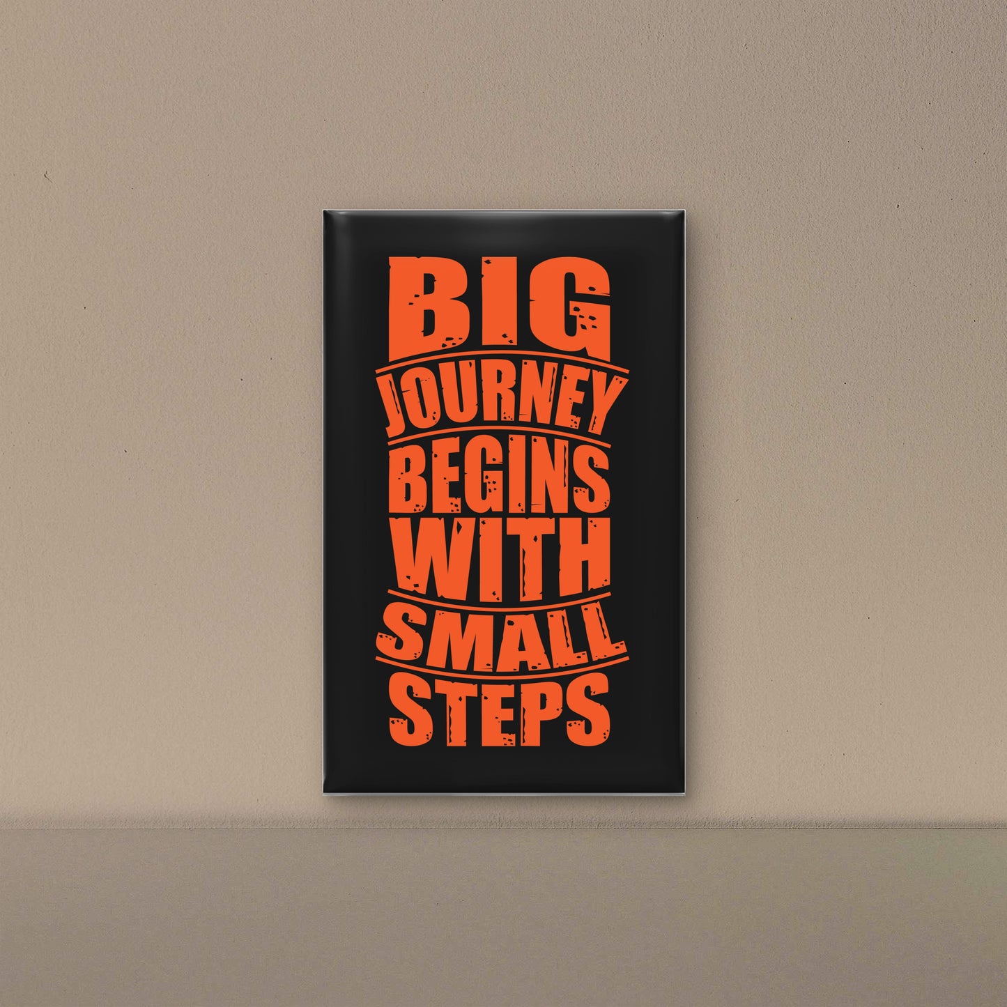big-journey-begins-with-small-steps-Luxurious-Motivational & Typography| 3D Textured Wall Art | UV Printed Embossed Canvas Wall Frame for Office,Meditation Space