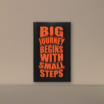 big-journey-begins-with-small-steps-Luxurious-Motivational & Typography| 3D Textured Wall Art | UV Printed Embossed Canvas Wall Frame for Office,Meditation Space