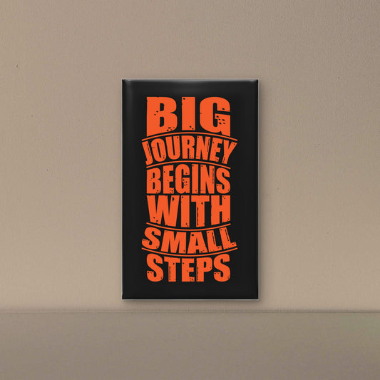 big-journey-begins-with-small-steps-Luxurious-Motivational & Typography| 3D Textured Wall Art | UV Printed Embossed Canvas Wall Frame for Office,Meditation Space