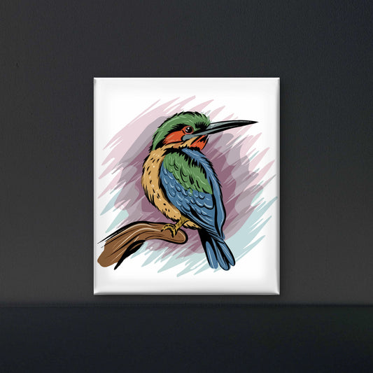 birds-vector-art-Luxurious-Wildlife & Animals-3D Textured Wall Art | UV Embossed Canvas Wall Frame for Home decor