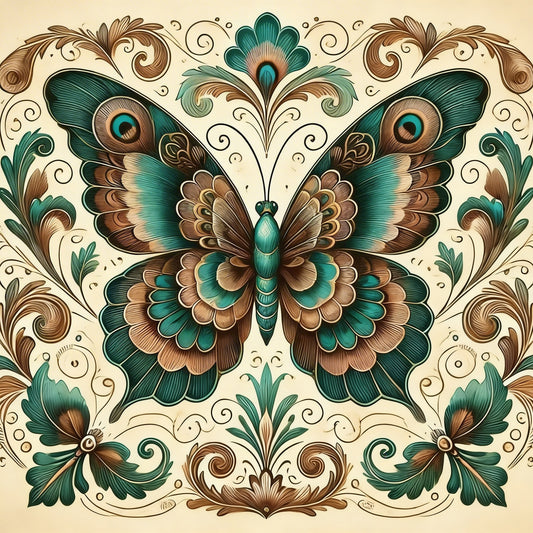 bohemian-style animal mandala-Luxurious-Wildlife & Animals-3D Textured Wall Art | UV Embossed Canvas Wall Frame for Home decor