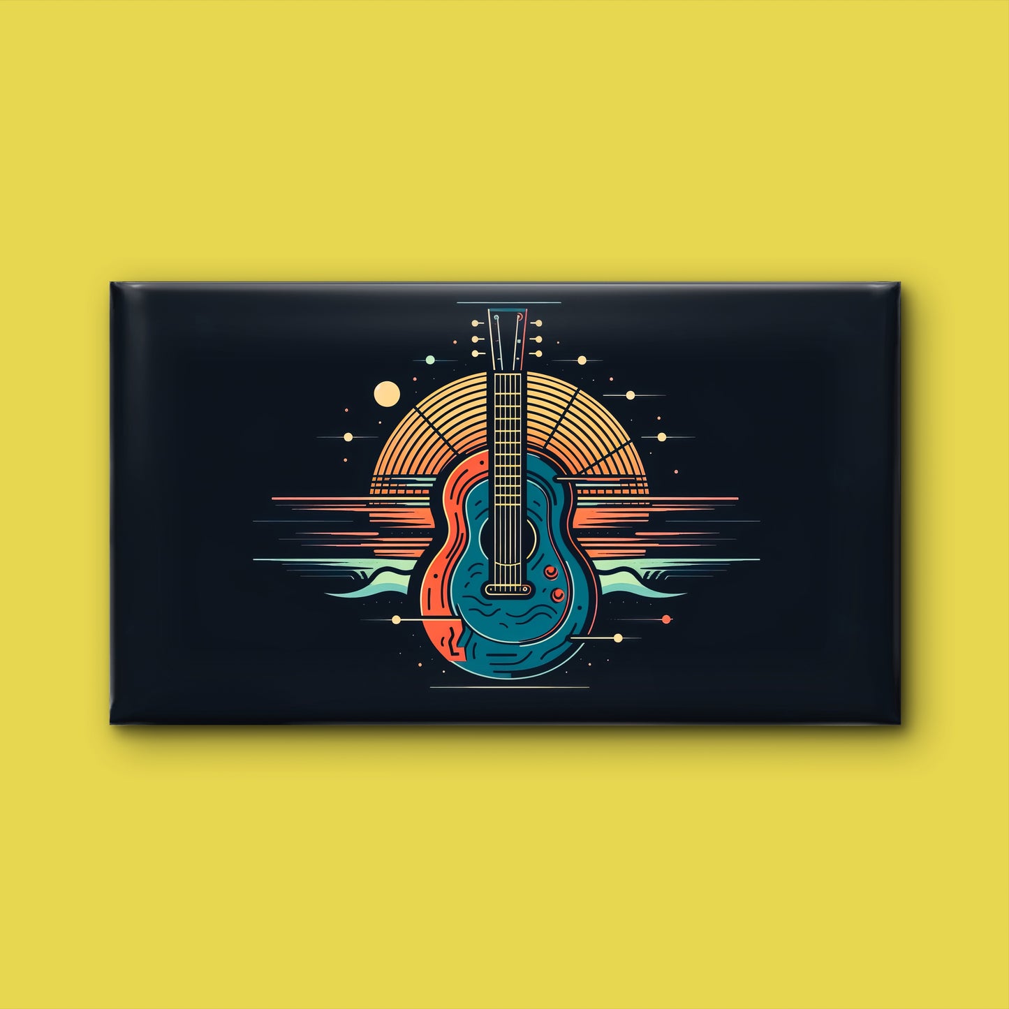 creative-illustration-with-electric-guitar-Luxurious-Lifestyle & Hobbies-3D Textured Wall Art | UV Embossed Canvas Wall Frame for office and gym