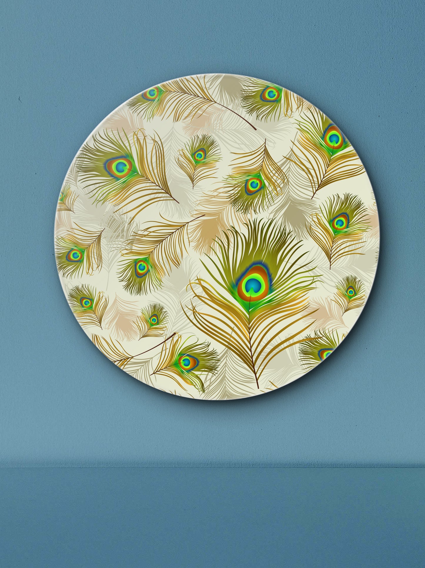 Peacock Elegance-Luxurious | 3D Textured Wall Art | UV Printed Embossed Canvas Wall Frame for living room