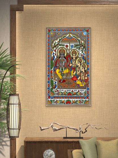 The Four Brothers-Luxurious-Gods and Divine Art 3D Textured Wall Art | UV Printed Embossed Canvas Wall Frame for Home Decor,living Room