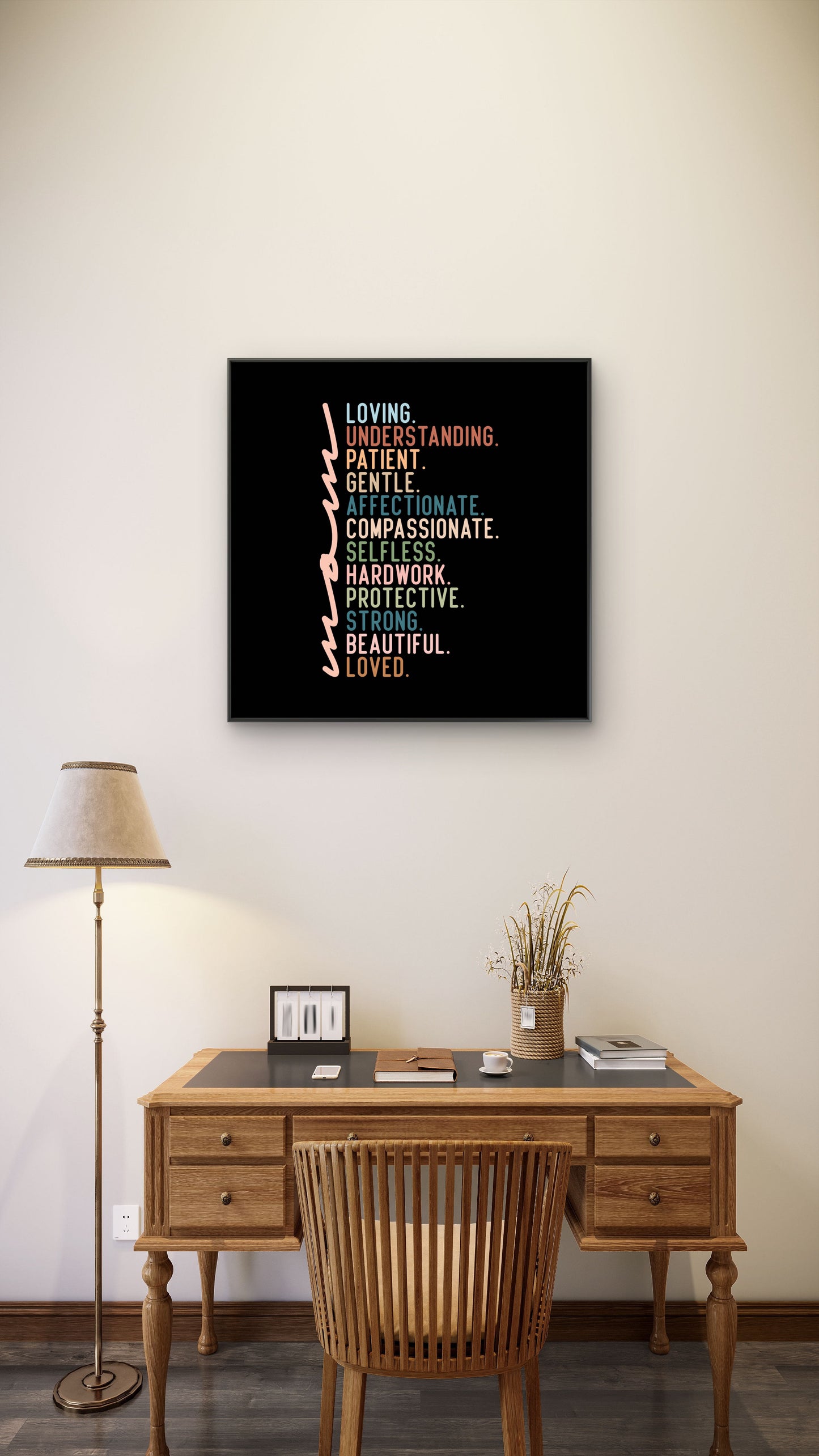 motivation word-Luxurious-Motivational & Typography| 3D Textured Wall Art | UV Printed Embossed Canvas Wall Frame for Office,Meditation Space