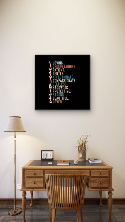 motivation word-Luxurious-Motivational & Typography| 3D Textured Wall Art | UV Printed Embossed Canvas Wall Frame for Office,Meditation Space