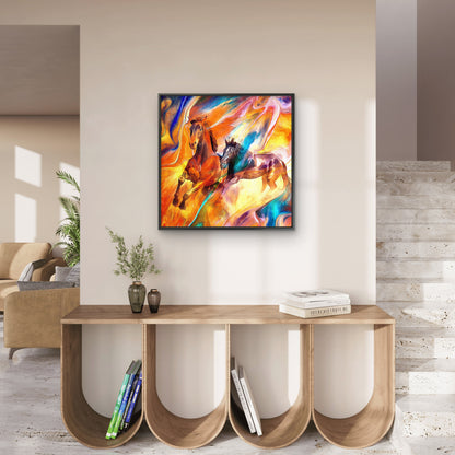 canvas art animal-Luxurious-Wildlife & Animals-3D Textured Wall Art | UV Embossed Canvas Wall Frame for Home decor