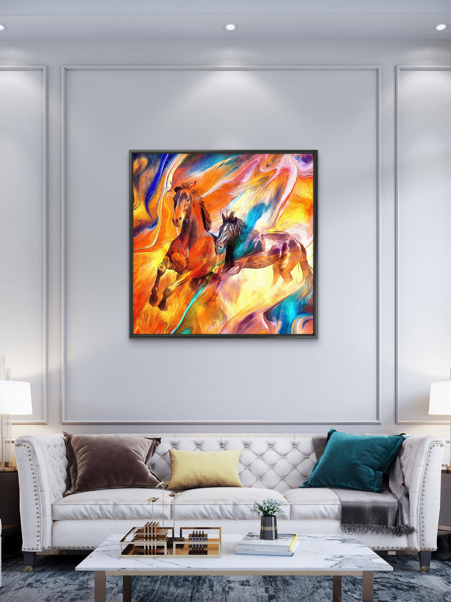 canvas art animal-Luxurious-Wildlife & Animals-3D Textured Wall Art | UV Embossed Canvas Wall Frame for Home decor