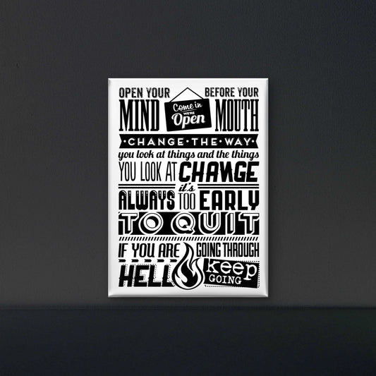 change the way-Luxurious-Motivational & Typography| 3D Textured Wall Art | UV Printed Embossed Canvas Wall Frame for Office,Meditation Space