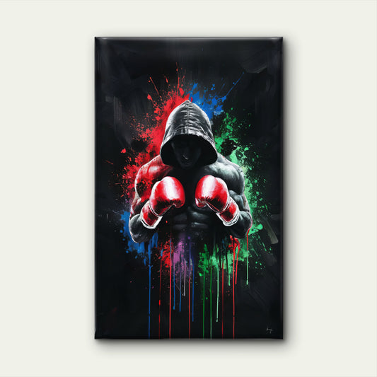 digital-art-style-boxing-day-celebration-professional-boxer-Luxurious-Lifestyle & Hobbies-3D Textured Wall Art | UV Embossed Canvas Wall Frame for Kids room and gym