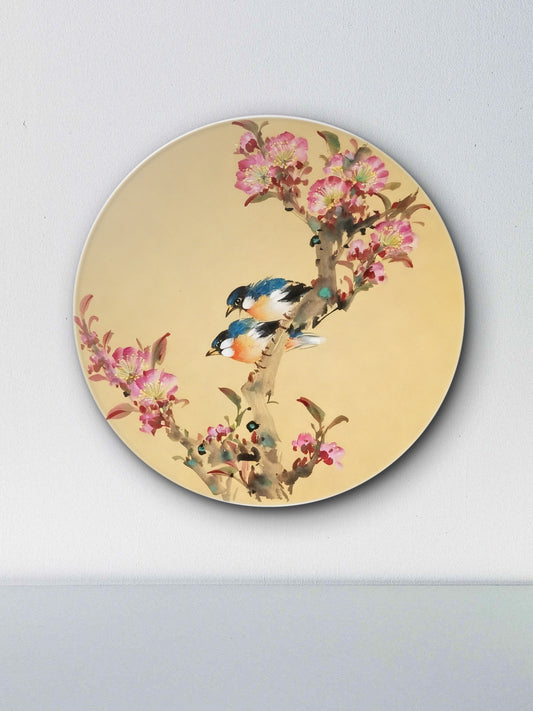 The Silent Songbirds-Luxurious | 3D Textured Wall Art | UV Printed Embossed Canvas Wall Frame for living room,home decor