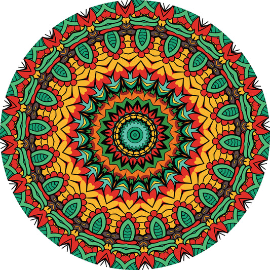 detailed-colorful-mandala-design-features-concentric WALL ART