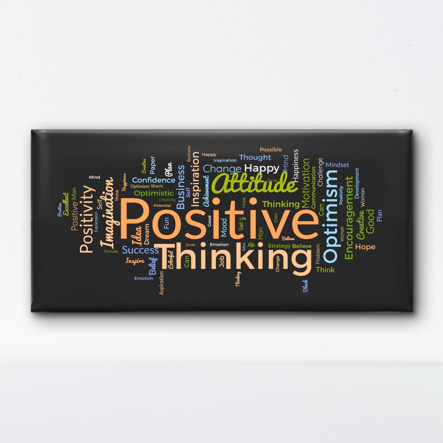 positive wording-Luxurious-Motivational & Typography| 3D Textured Wall Art | UV Printed Embossed Canvas Wall Frame for Office,Meditation Space