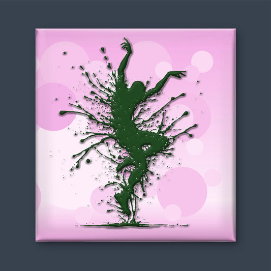 abstract-drawing-danner-with-dancer-made-blots-splashes-Luxurious-Lifestyle & Hobbies-3D Textured Wall Art | UV Embossed Canvas Wall Frame for spa and gym