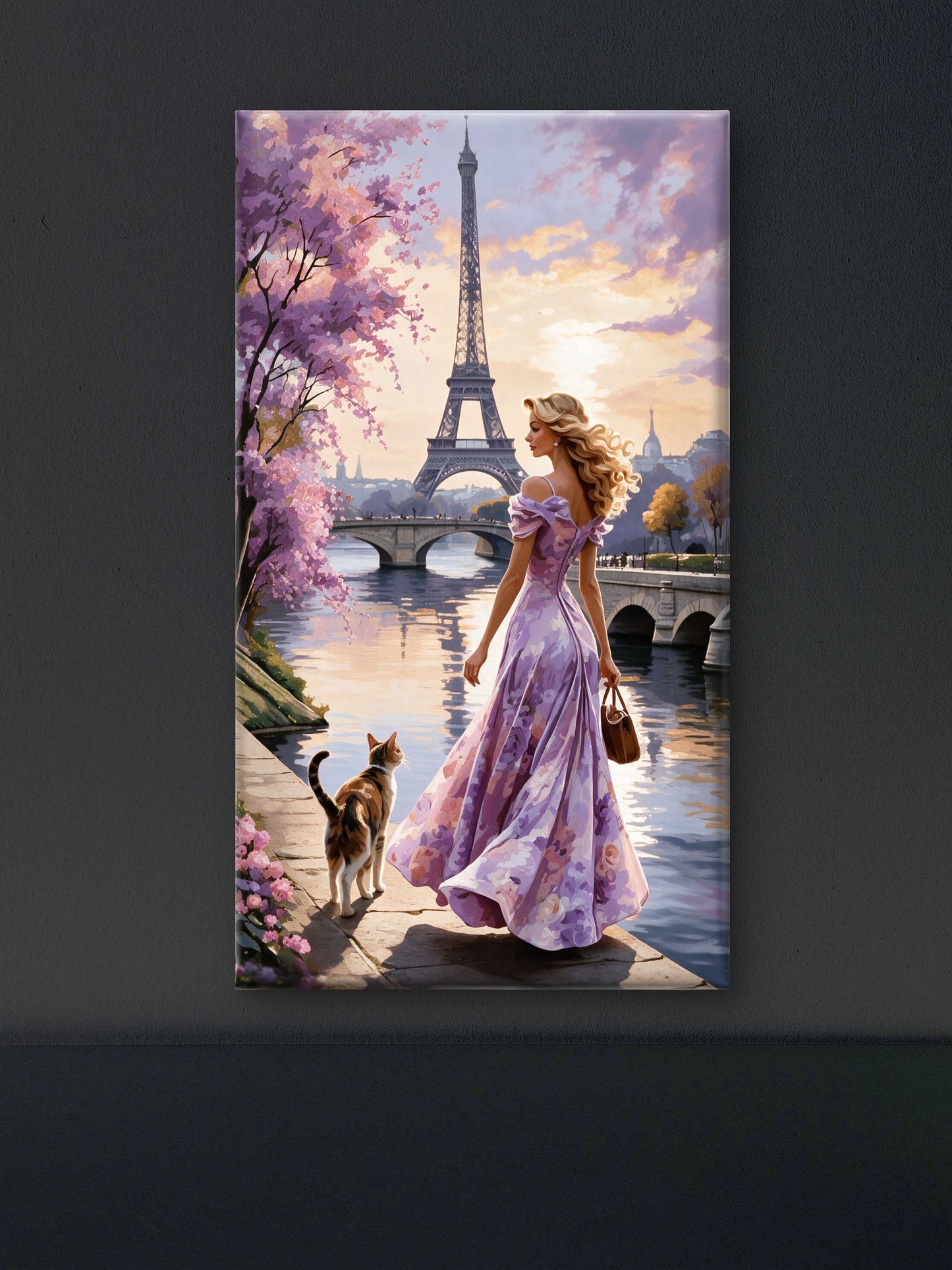 Chasing Blossoms-Love & Togetherness -3D Textured Wall Art | UV Embossed Canvas Wall Frame for Home decor (Copy) (Copy) (Copy)