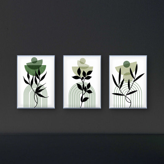 Three-pictures-flowers-vase-with-words-flowers-luxury-3D Textured Wall Art | UV Embossed Canvas Wall Frame for Home decor