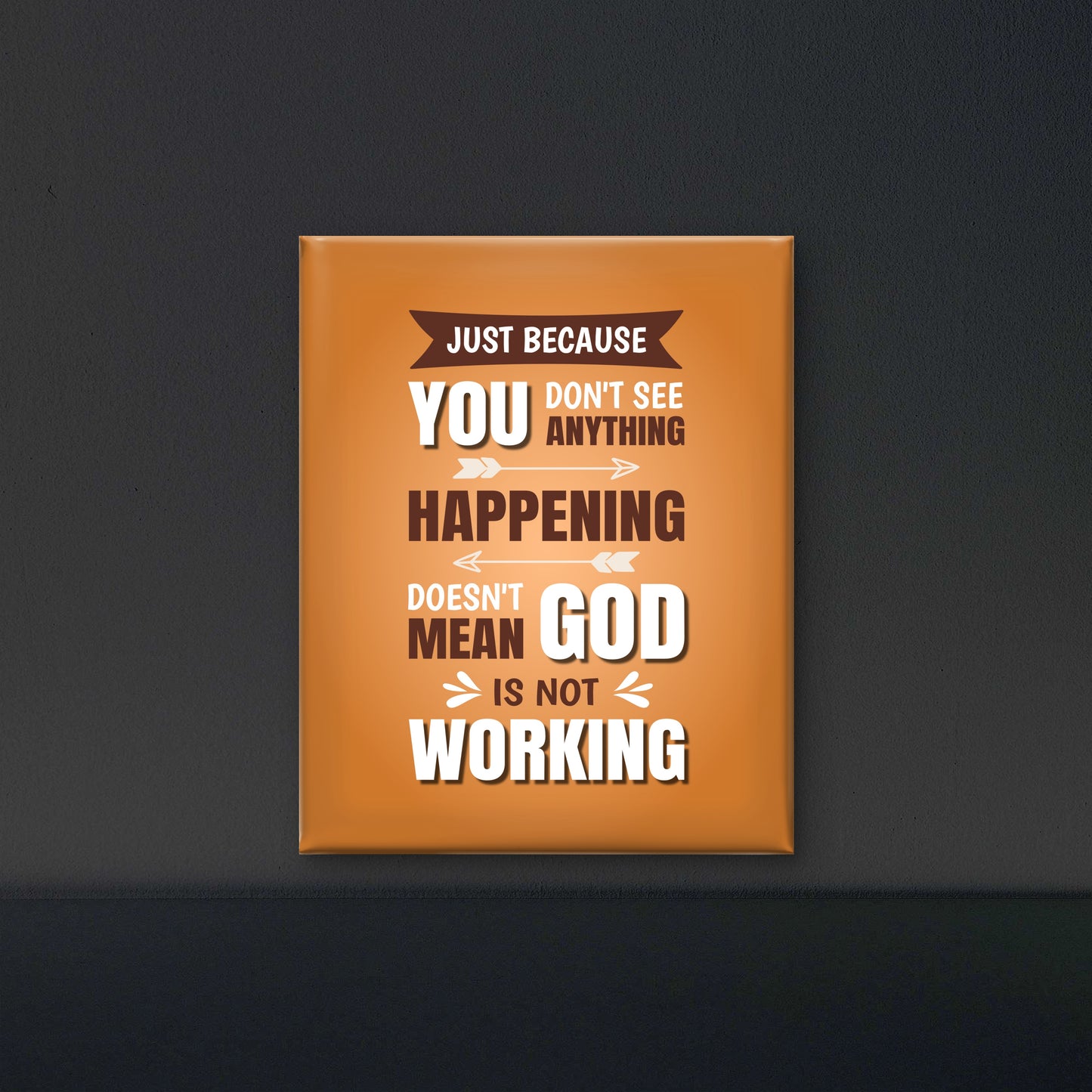 god has plan for you-Luxurious-Motivational & Typography| 3D Textured Wall Art | UV Printed Embossed Canvas Wall Frame for Office,Meditation Space