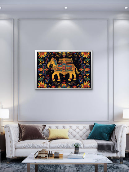 intricately-embroidered-cushion-covers-indian-Luxurious-Indian Culture &  Folk Art 3D Textured Wall Art | UV Printed Embossed Canvas Wall Frame for Home Decor,living Room