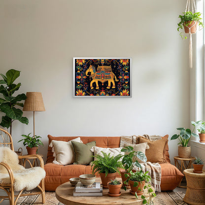 intricately-embroidered-cushion-covers-indian-Luxurious-Indian Culture &  Folk Art 3D Textured Wall Art | UV Printed Embossed Canvas Wall Frame for Home Decor,living Room